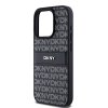 DKNY DKHCP15LPRTHSLK iPhone 15 Pro6.1 czarny/black hardcase Leather Mono Stripe & Metal Logo
